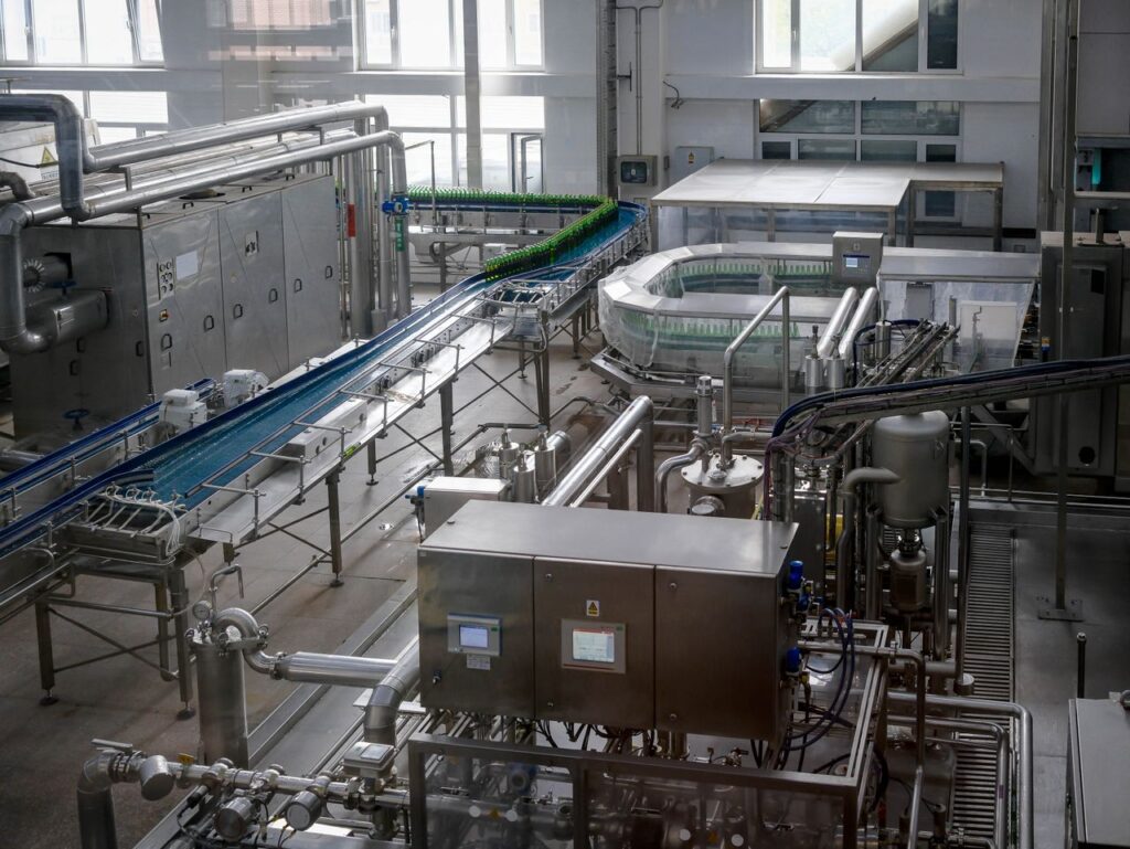 Modern Beverage Bottling Factory
