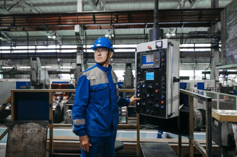 Person in a Manufacturing Plant