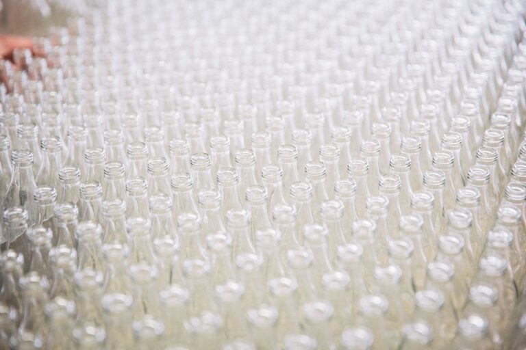 Bottles in batch production